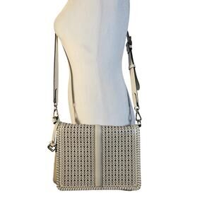 Brighton‎ Ferrara Odette Flap Bag Crossbody Handbag Cream #F973297 Purse